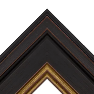 Black decorative TV frame