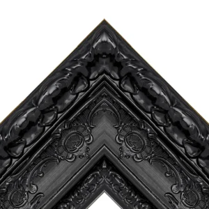 Black Glossy Ornate TV Frame