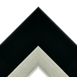 Black and Silver Modern Decorative TV Frame