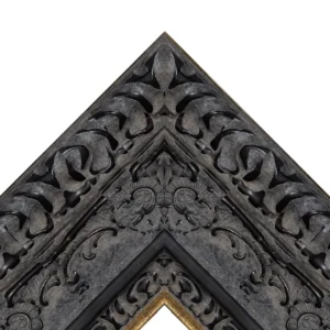 Dark Black Ornate TV Frame