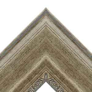 Distressed Antique Silver TV Frame