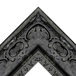 Black Ornate Gothic Style Decorative TV Frame