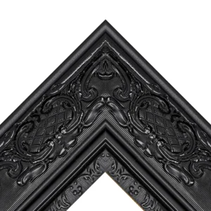 Midnight Royale Black Baroque TV Frame