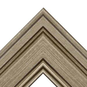 Silver textured decorative TV frame