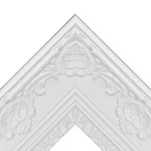 White Regency Baroque TV frame