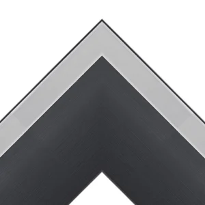 Onyx & Silver Modern TV Frame