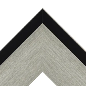 Silver & Graphite Modern TV Frame